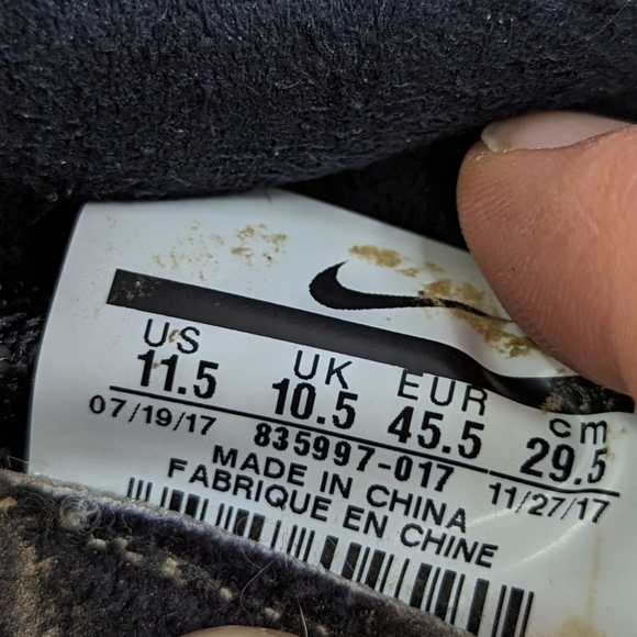 Nike Mens Size 11.5 Air Zoom Victory Tour 3 Black Cleat Track Field Shoes - Picture 7 of 10